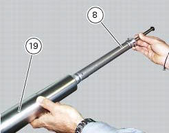 Reassembly of the front fork