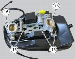 Disassembly of the airbox - throttle body