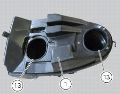 Reassembly of the airbox - throttle body