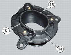 Reassembly of the airbox - throttle body