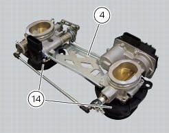 Reassembly of the airbox - throttle body