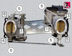 Reassembly of the airbox - throttle body