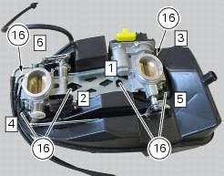 Reassembly of the airbox - throttle body