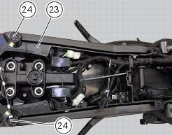 Reassembling the frame and the lateral footrests