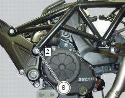 Reassembling the frame and the lateral footrests