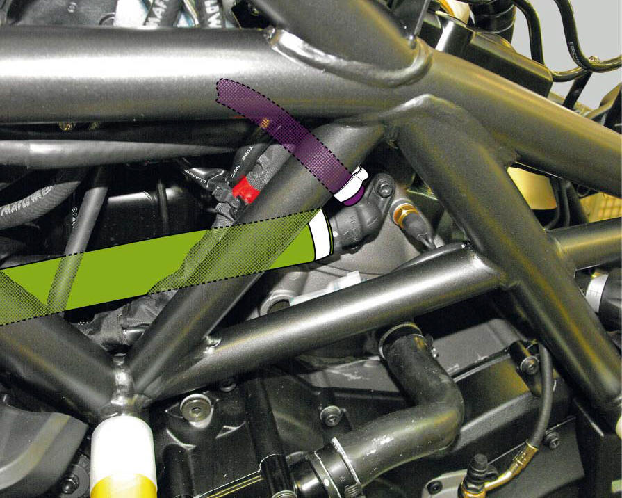 Positioning the cooling system tubes