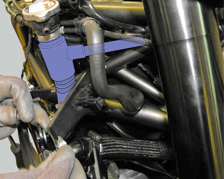 Positioning the cooling system tubes