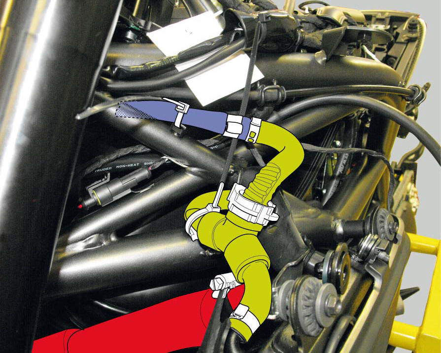 Positioning the cooling system tubes