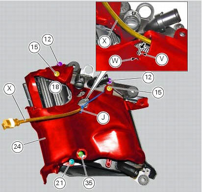 Reassembling the water radiator unit