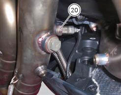 Removal of the exhaust system