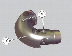 Removal of the exhaust system