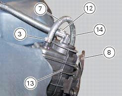 Removal of the evaporative emissions canister