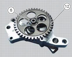 Disassembly of the oil pump