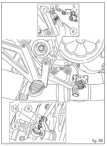 Rear brake pedal