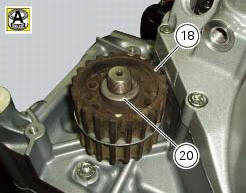 Refitting the timing belt driveshaft pulleys