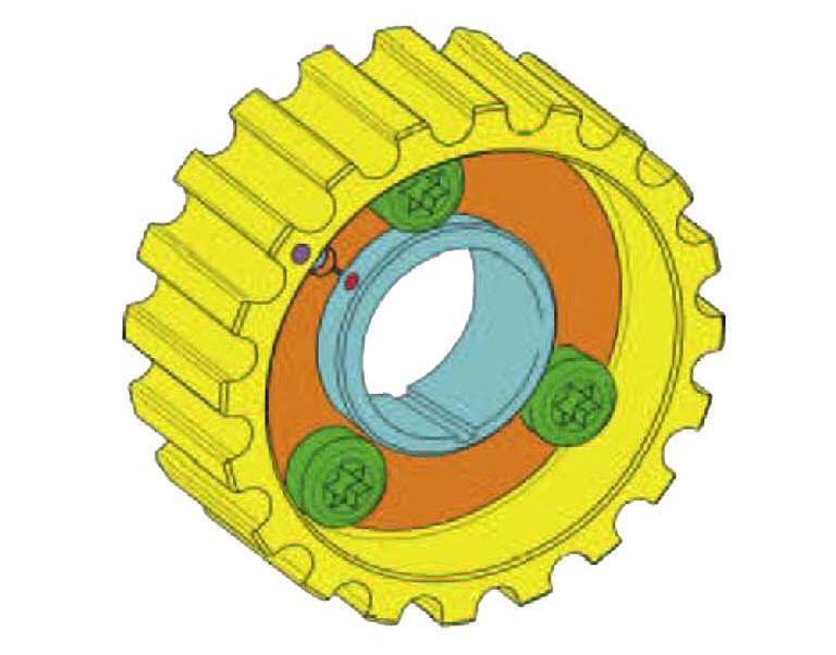 Reassembly of the timing pulleys