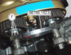 Refitting the timing belts