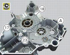 Overhauling the alternator-side crankcase half