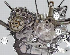 Reassembly of the crankcase halves