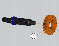 Disassembly of the gearbox primary shaft