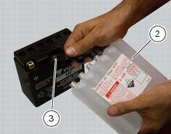 Topping up the electrolyte