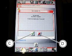 Deactivating the service indication on the dashboard