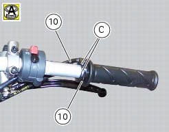 Refitting the throttle twistgrip