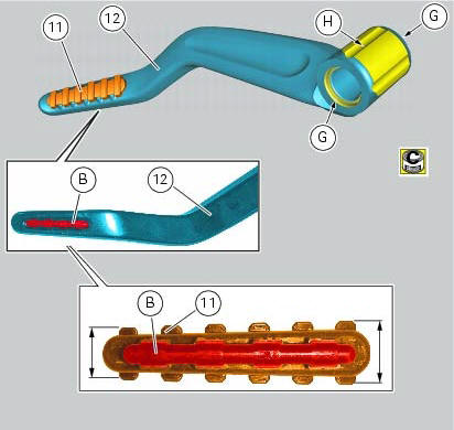 Refitting the rear footrests