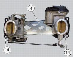 Disassembly of the airbox - throttle body