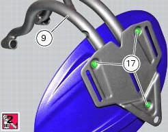 Refitting the number plate holder
