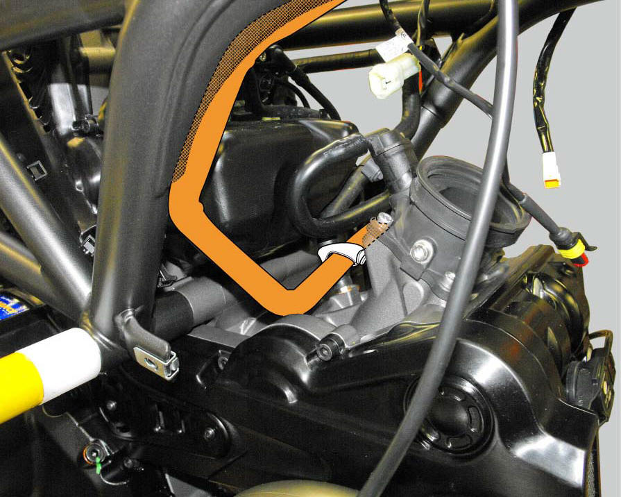 Positioning the cooling system tubes