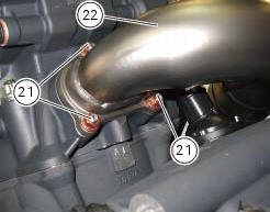 Removal of the exhaust system